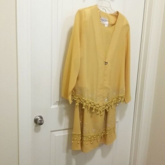 3 Piece Midi Skirt/Dress set Women's sz Large - Picture 3 of 7